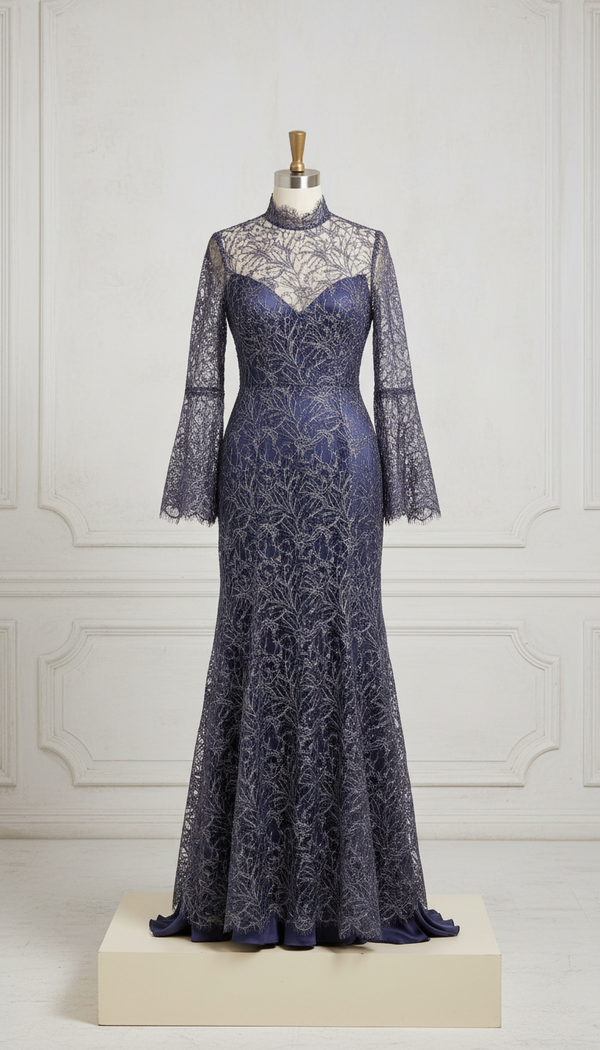 Thistle Lace Evening Gown