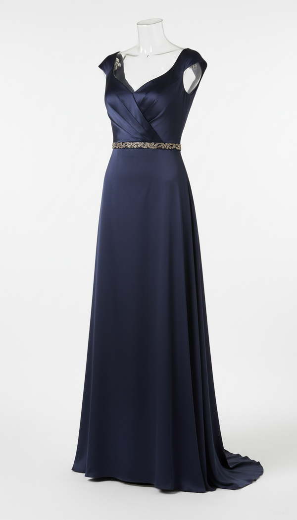 Deep Navy Evening Gown
